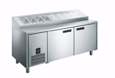 Glacian HPB1815 PIZZA PREP FRIDGE 2 DOOR