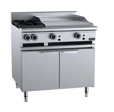 B+S Verro VBT-SB2-GRP6 Gas Combination Two Open Burners & 600mm Grill Plate
