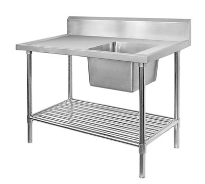 F.E.D. Modular systems SSB6-2400R/A Single Right Sink Bench with Pot Undershelf