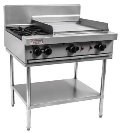 Trueheat RCT9-2-6G Gas 2 Open Top Burners 600 Griddle