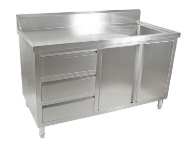 F.E.D. Modular Systems SC-6-1500R-H Cabinet with Right Sink