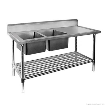 F.E.D. Modular systems DSB6-1500L/A Double Left Sink Bench With Pot Undershelf