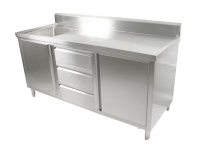 F.E.D. Modular Systems SC-6-1800L-H Cabinet with Left Sink
