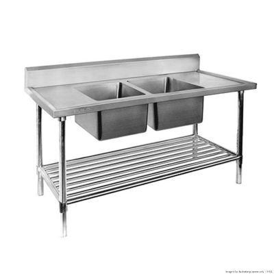 F.E.D. Modular systems DSB6-1200C/A Double Centre Sink Bench With Pot Undershelf