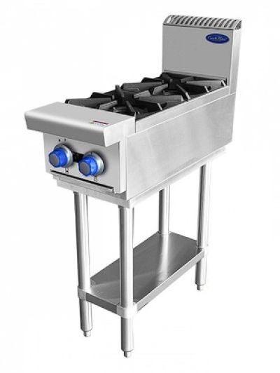 Cookrite AT80G2B-F 2 Burner Cook Top With Stand - 300mm