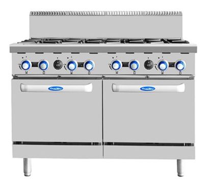 Cookrite AT80G8B-O 8 Burners With Oven