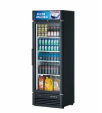 Skipio SGM-18 Black Glass Door Merchandiser - 420 Litre