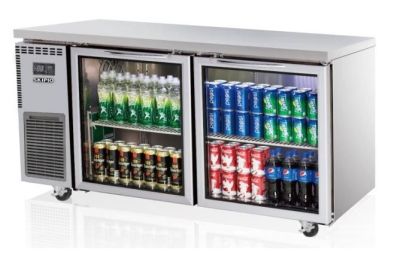 Skipio SGR15-2 Undercounter Glass Door Fridge 395L