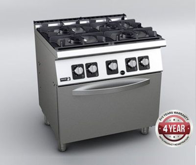 F.E.D. FAGOR C-G741H 4 Burner Gas Range with Gas Oven 