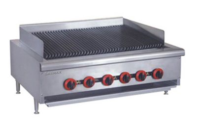 F.E.D. GASMAX QR-36E Natural Gas 6 Burner Char Grill Top