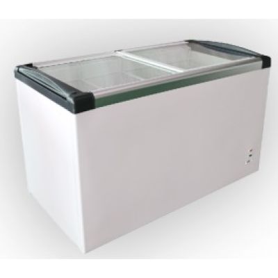 Atosa SD-420P Glass Top Chest Freezer - 355 Litres
