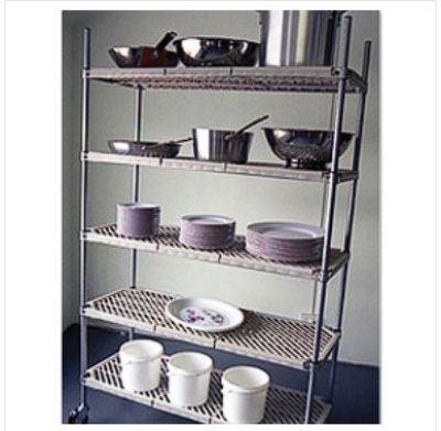 Atlas PM24307EPL5 5 Shelf Plastic Mat Shelving Kit 760x610mm