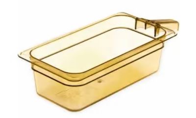 Duke 30861H13 Single Handled Amber Pans, 1/3 size, 102mm