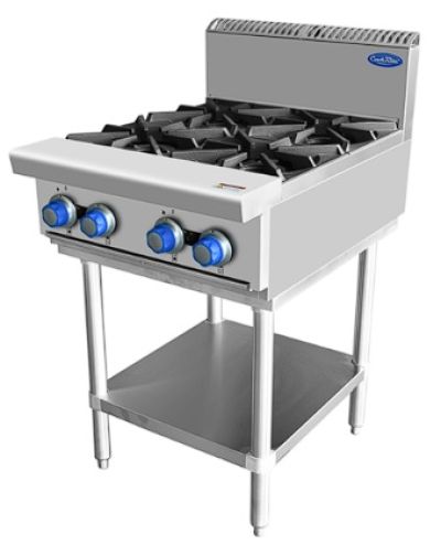 Cookrite AT80G4B-F 4 Burner Cook Top With Stand 