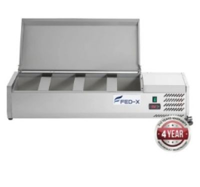 F.E.D. FED-X Salad Bench with Stainless Steel Lid - XVRX1200/380S