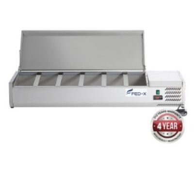 F.E.D. FED-X Salad Bench with Stainless Steel Lid - XVRX1500/380S