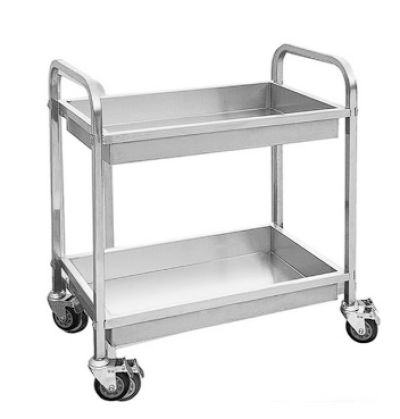 F.E.D. Modular systems YC-102D - Stainless Steel trolley with 2 shelves