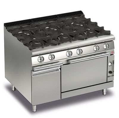 Baron Q70PCF/G1205 - 6 Burner Gas Cook Top With Gas Oven
