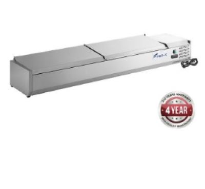 F.E.D. FED-X Salad Bench with Stainless Steel Lids - XVRX2000/380S