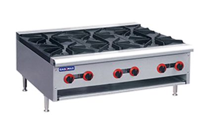 F.E.D. GASMAX Gas Cook top 6 burner with Flame Failure - RB-6E