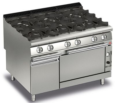 Baron Q90PCF/G1205 6 Burner Gas Cook Top With Gas Oven