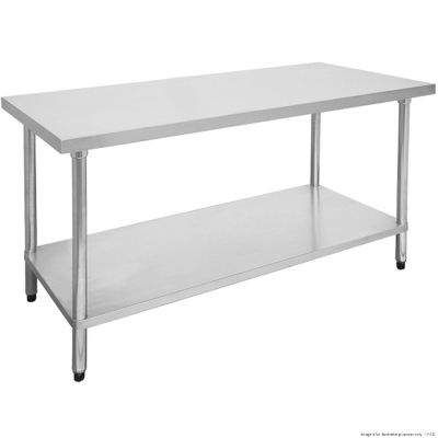 F.E.D. Modular Systems 1200-7-WB Economic 304 Grade Stainless Steel Table 1200x700x900