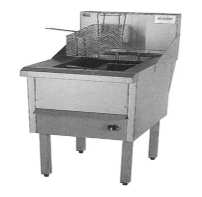 F.E.D. CCCE Gas Fish and Chips Fryer Single Fryer - WFS-1/18