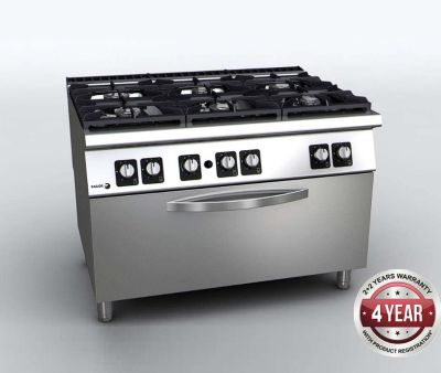F.E.D. Fagor C-G961OPH Kore 900 Series Gas 6 Burner with Gas Oven 