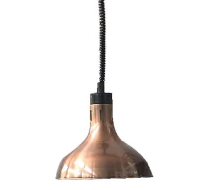 F.E.D. Benchstar Pull Down Heat Lamp Antique Copper 290mm Round HYWCL12
