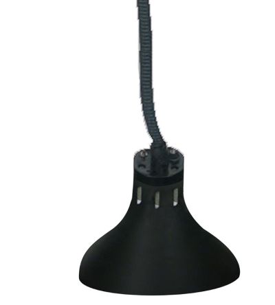 F.E.D. Benchstar Pull Down Heat lamp Black 290mm Round HYWCL14