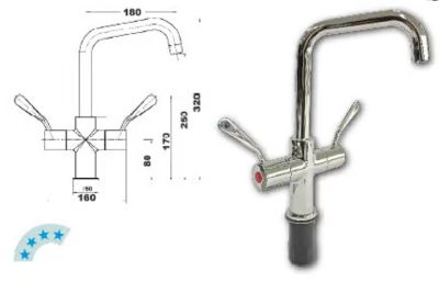 Jetstream JET3150D Deck Mount Faucet with 180mm spout