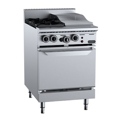 B+S Verro VOV-SB2-GRP3 - Gas Two Open Burners & 300mm Grill Plate with Oven
