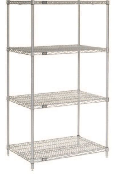 Atlas 21247EPL 4 Shelf Wire Shelving Kit 535mm Deep - 610mm