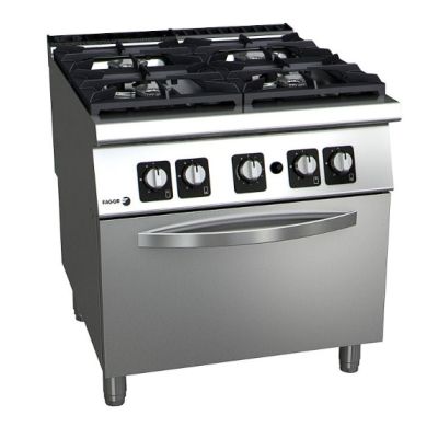 Fagor Kore 900 Series Natural Gas 4 Burner with Gas Oven - C-G941