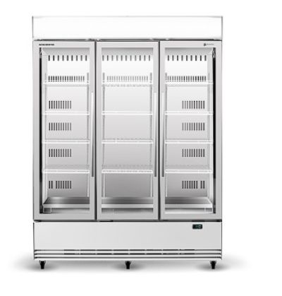 Skope BME1500N-AC  BME Activecore 2 3 Glass Door Display or Storage Fridge, Lit Sign