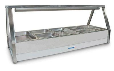 Roband E25 Double Row Hot Food Display - 1680mm