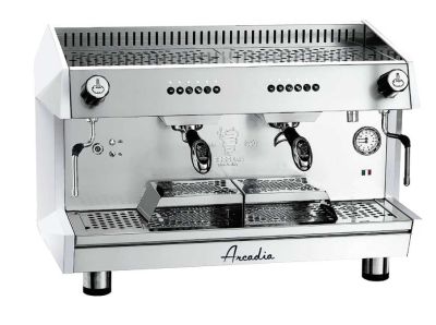F.E.D. BEZZERA ARCADIA Professional Espresso Coffee Machine SS Polish White 2 Group - ARCADIA-G2