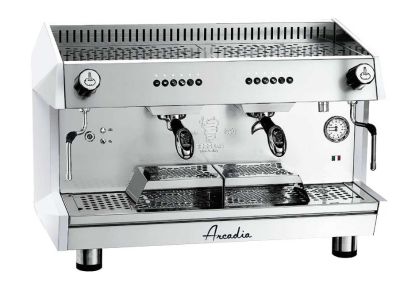 F.E.D. BEZZERA ARCADIA-G2 ARCADIA Professional Espresso Coffee Machine SS Polish White 2 Group 