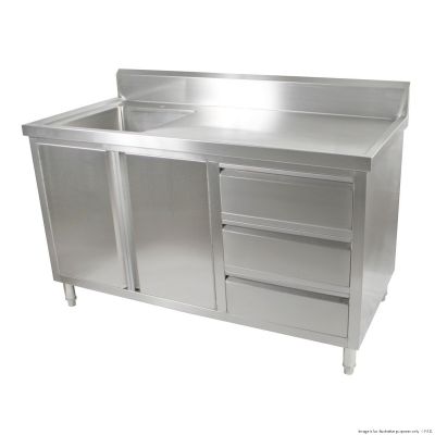 F.E.D. Modular Systems SC-6-1500L-H Cabinet with Left Sink