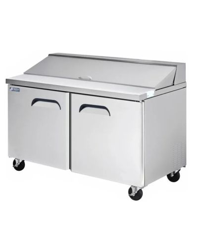 FRESH  FSU-60 2 SOLID DOOR SALAD AND SANDWICH PREP TABLE FRIDGE   