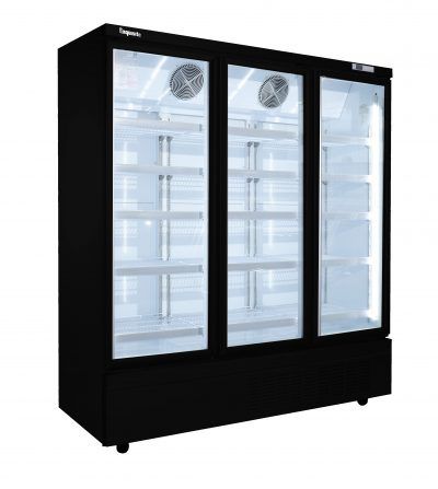 Exquisite SMC1600 Three Glass Door Upright Display Refrigerators