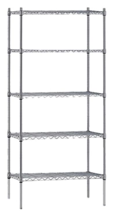 Atlas | A18367EPL5 | 5 Shelf Wire Add-On Shelving Kit - 915mmX455mm