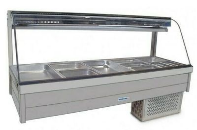 Roband CFX25RD Curved Glass Cold Food Bar - Piped & Foamed Only
