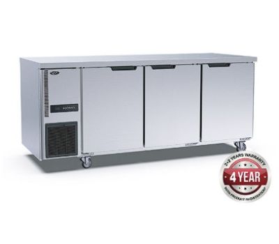 F.E.D. Thermaster Stainless Steel Triple Door Workbench Fridge - TL1800TN-3D