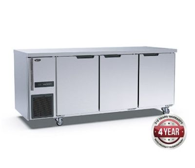 F.E.D. Thermaster Stainless Steel Triple Door Workbench Freezer - TS1800BT-3D