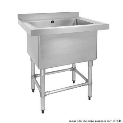 F.E.D. Modular Systems 770-6-SSB Stainless Steel Single Deep Pot Sink 