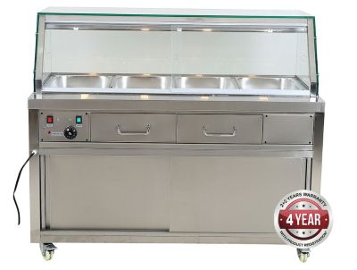 F.E.D. Thermaster Heated Bain Marie Food Display - PG150FE-YG