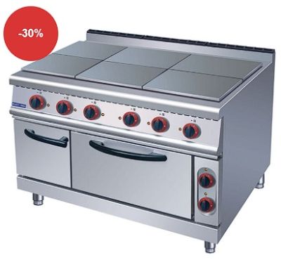 ZH-TT-6C ELECTMAX - 6 hotplates with oven