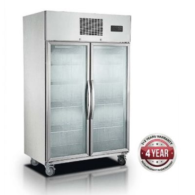 F.E.D. Temperate Thermaster SUCG1000 Double Door Upright Display Fridge