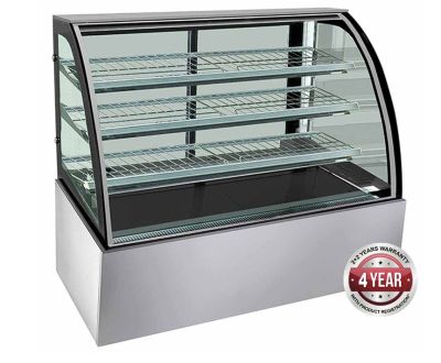 F.E.D. Bonvue  SL850 Chilled Curved Glass Food Display - 1500mm